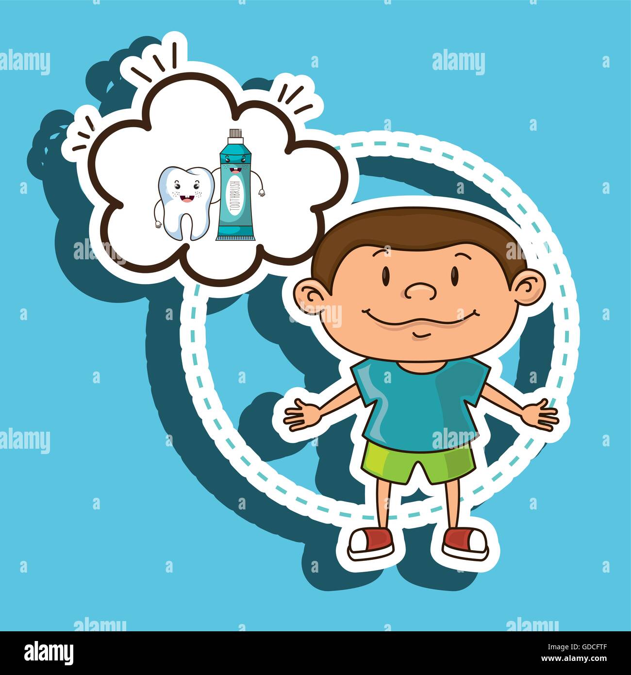 child with tooth isolated icon design Stock Vector Image & Art - Alamy