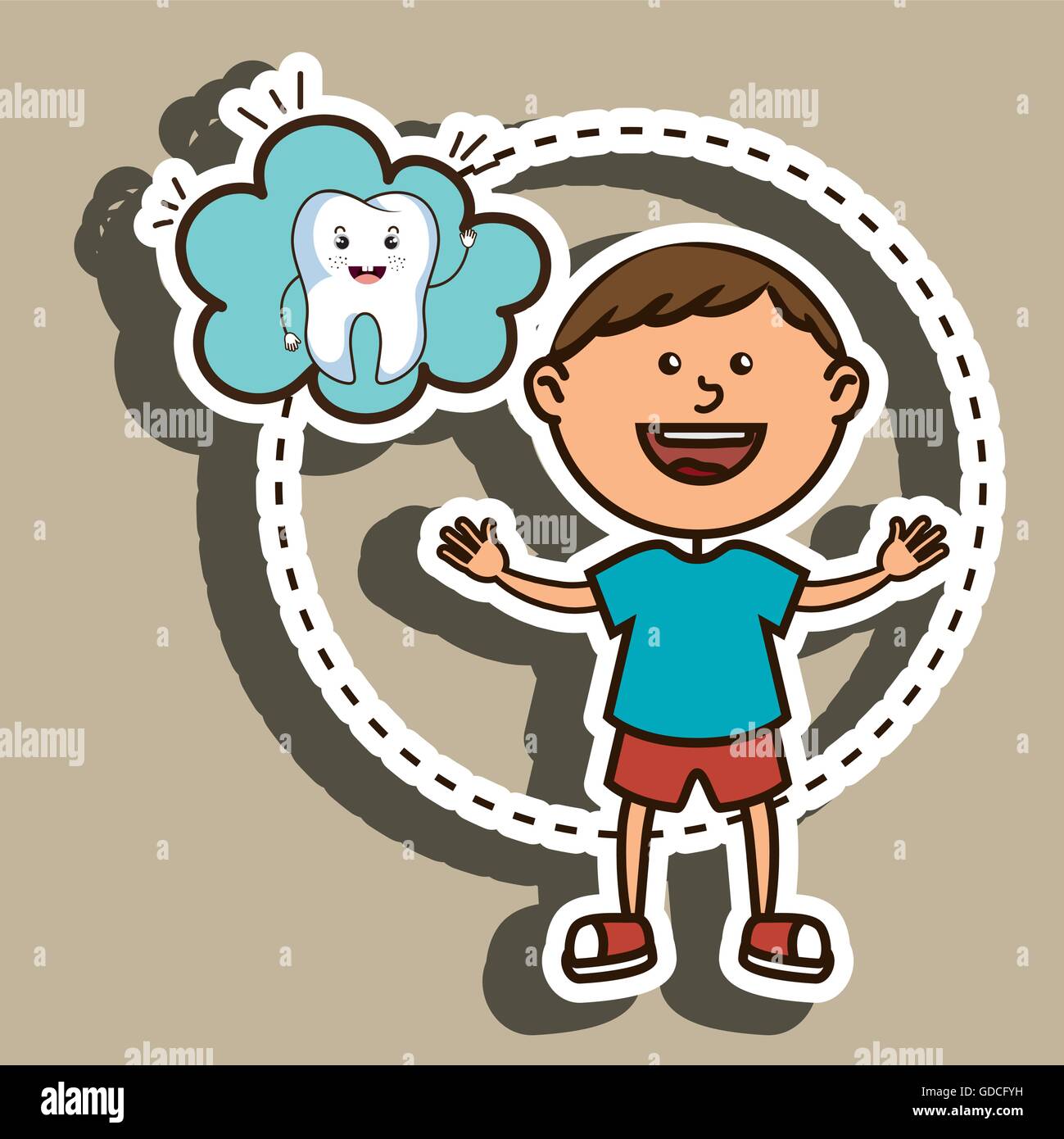 child with tooth isolated icon design Stock Vector Image & Art - Alamy