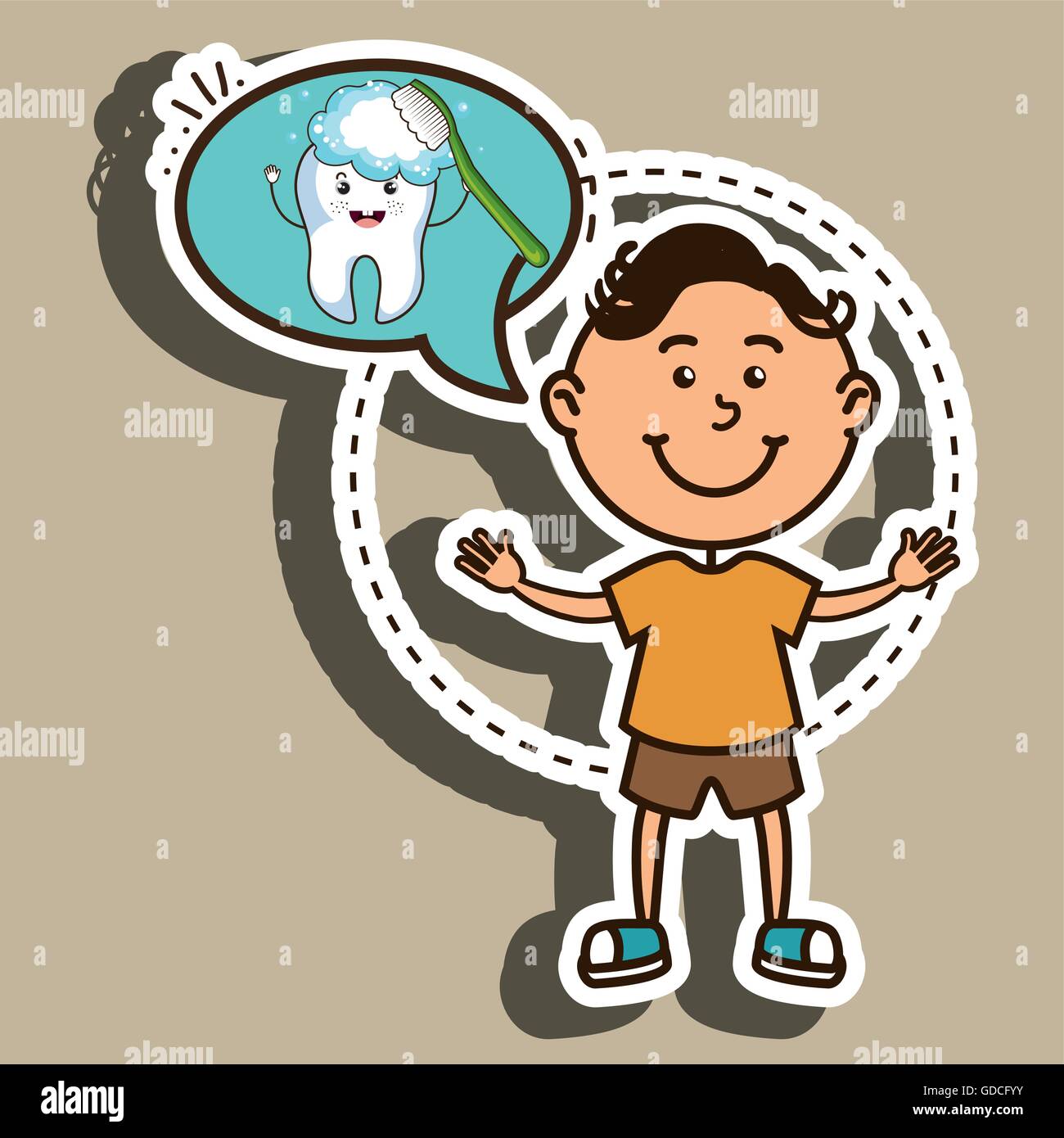 child with tooth isolated icon design Stock Vector Image & Art - Alamy