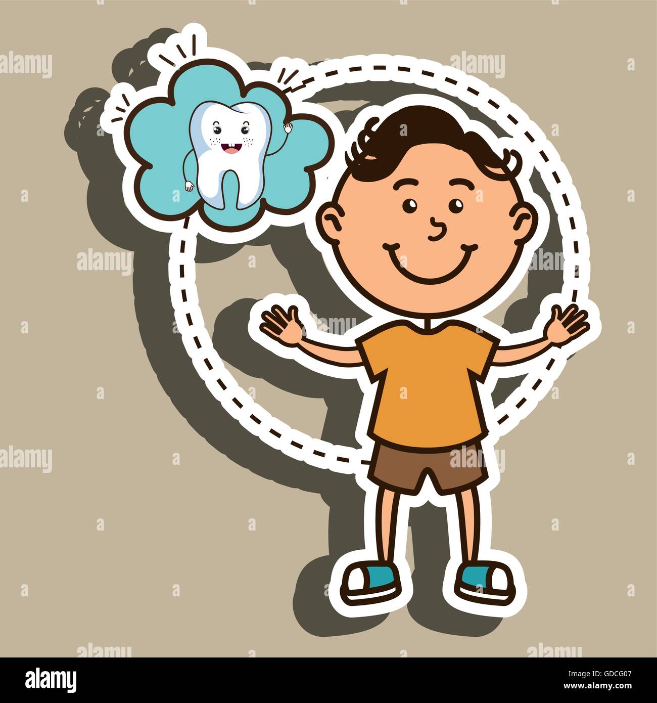 child with tooth isolated icon design Stock Vector Image & Art - Alamy