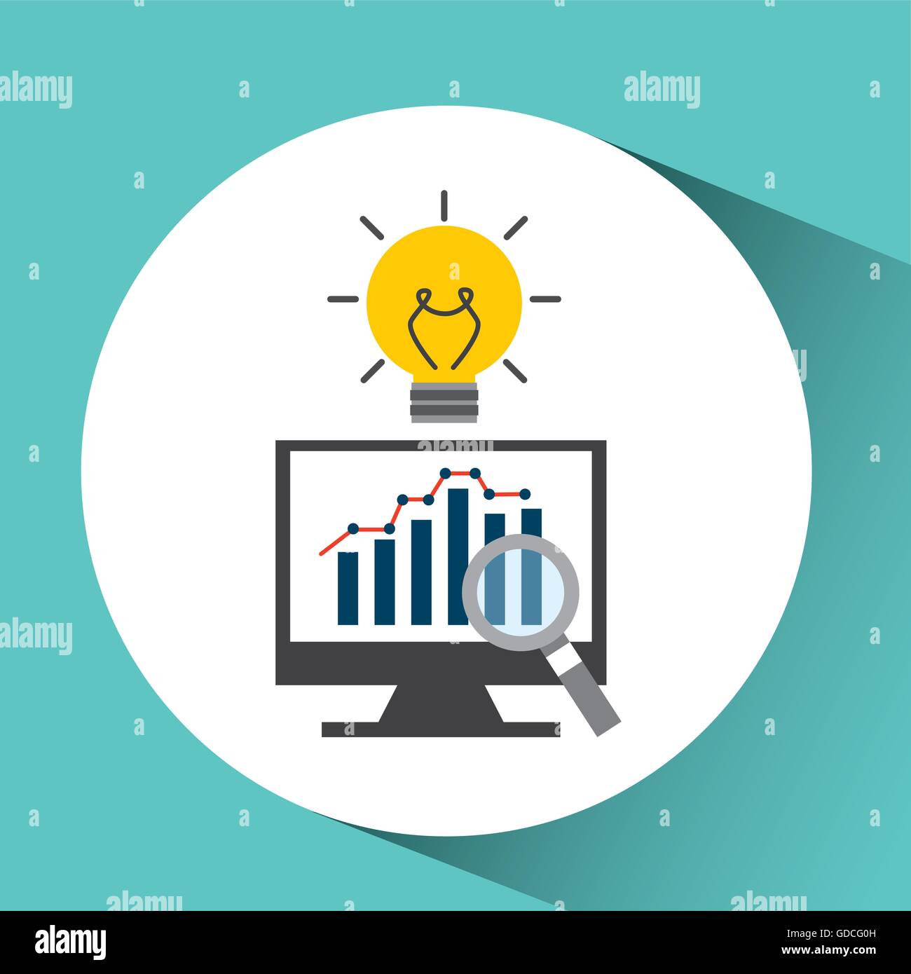 data analysis icon Stock Vector Image & Art - Alamy