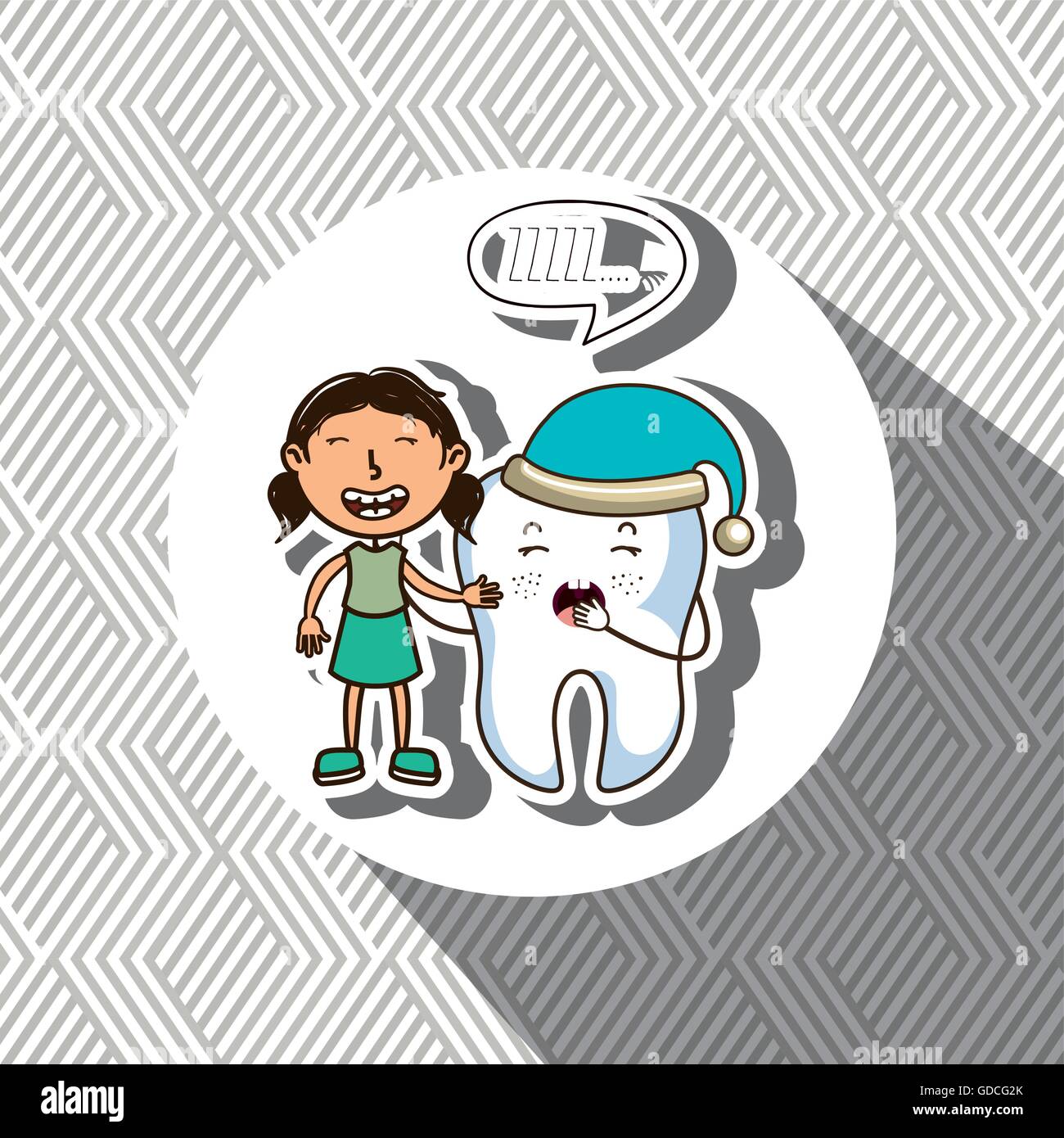 girl with tooth isolated icon design Stock Vector Image & Art - Alamy
