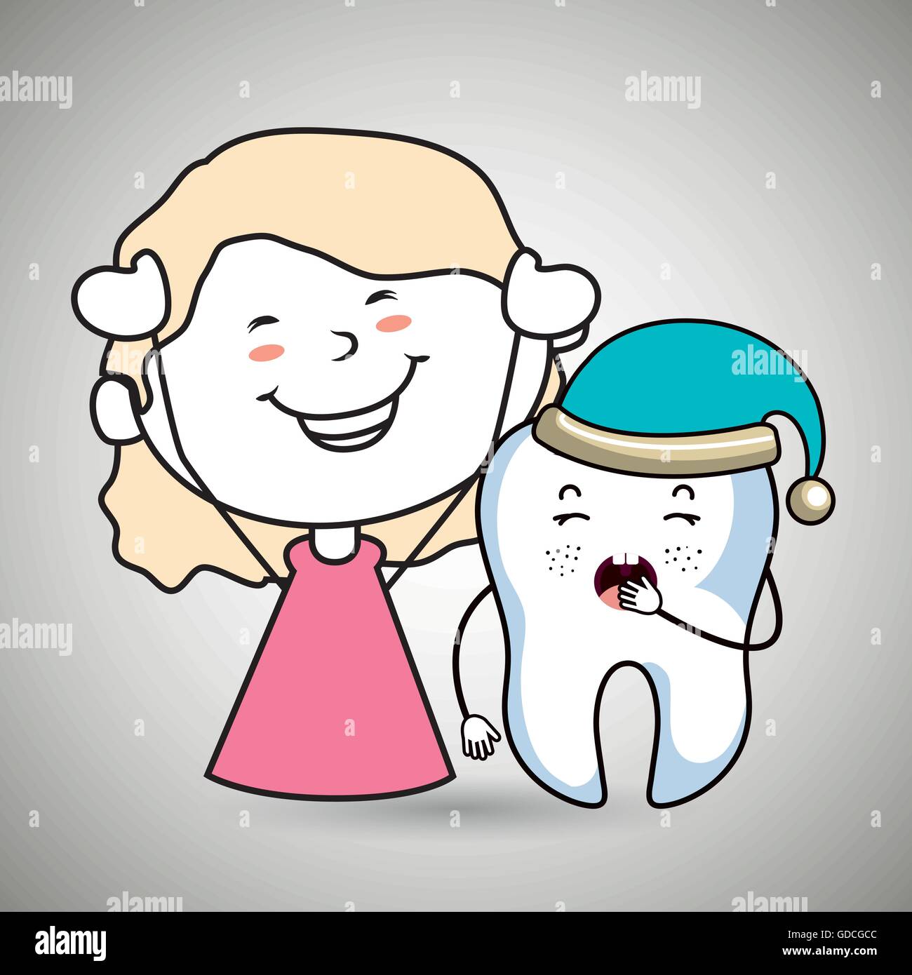 girl with tooth isolated icon design Stock Vector Image & Art - Alamy