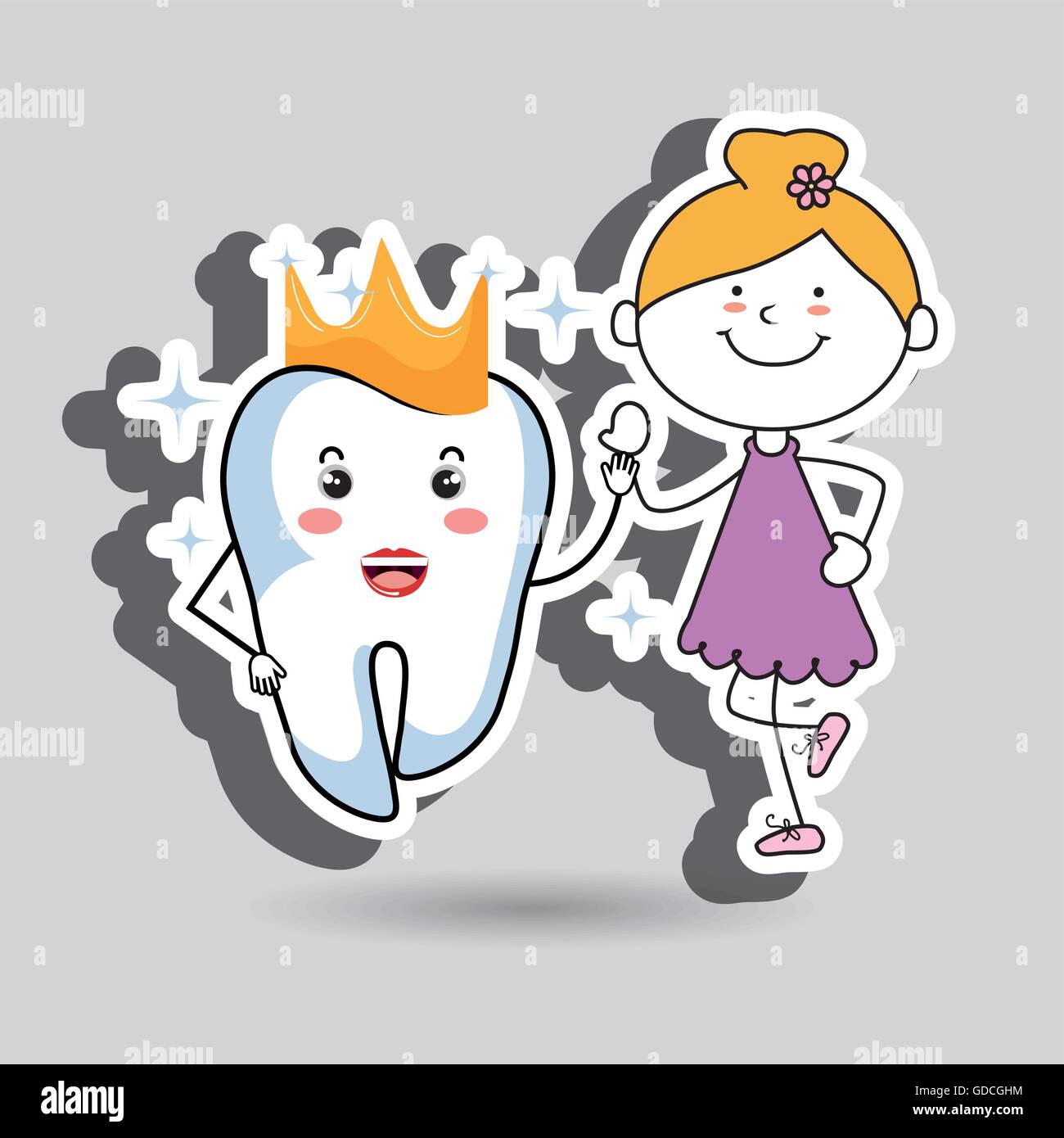 girl with tooth isolated icon design Stock Vector Image & Art - Alamy