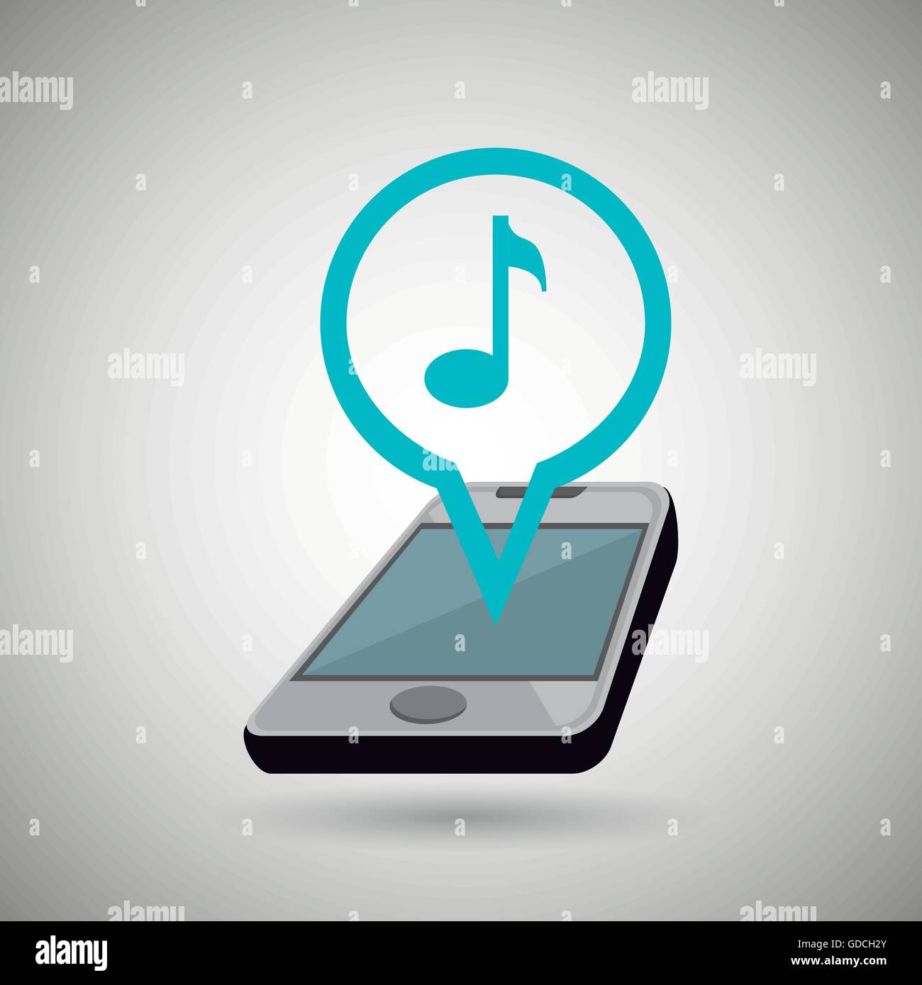 smartphone music isolated icon design Stock Vector Image & Art - Alamy