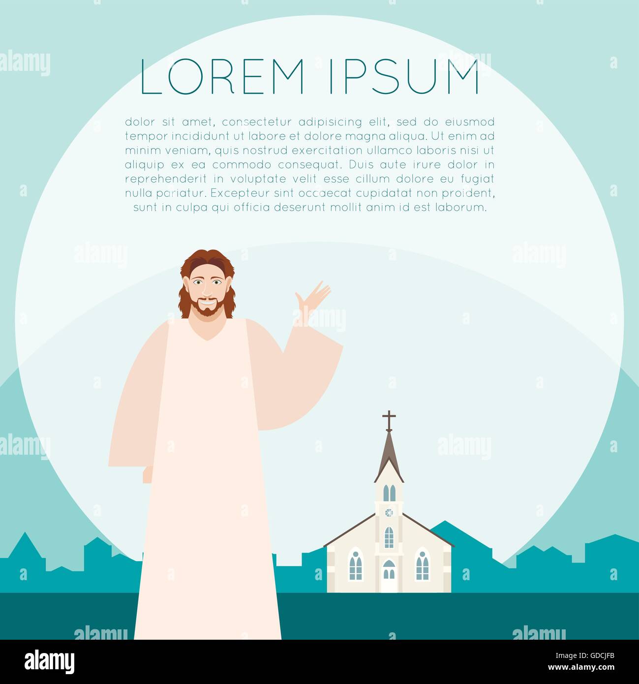 Jesus Christ Banner Stock Vector Image &amp; Art - Alamy