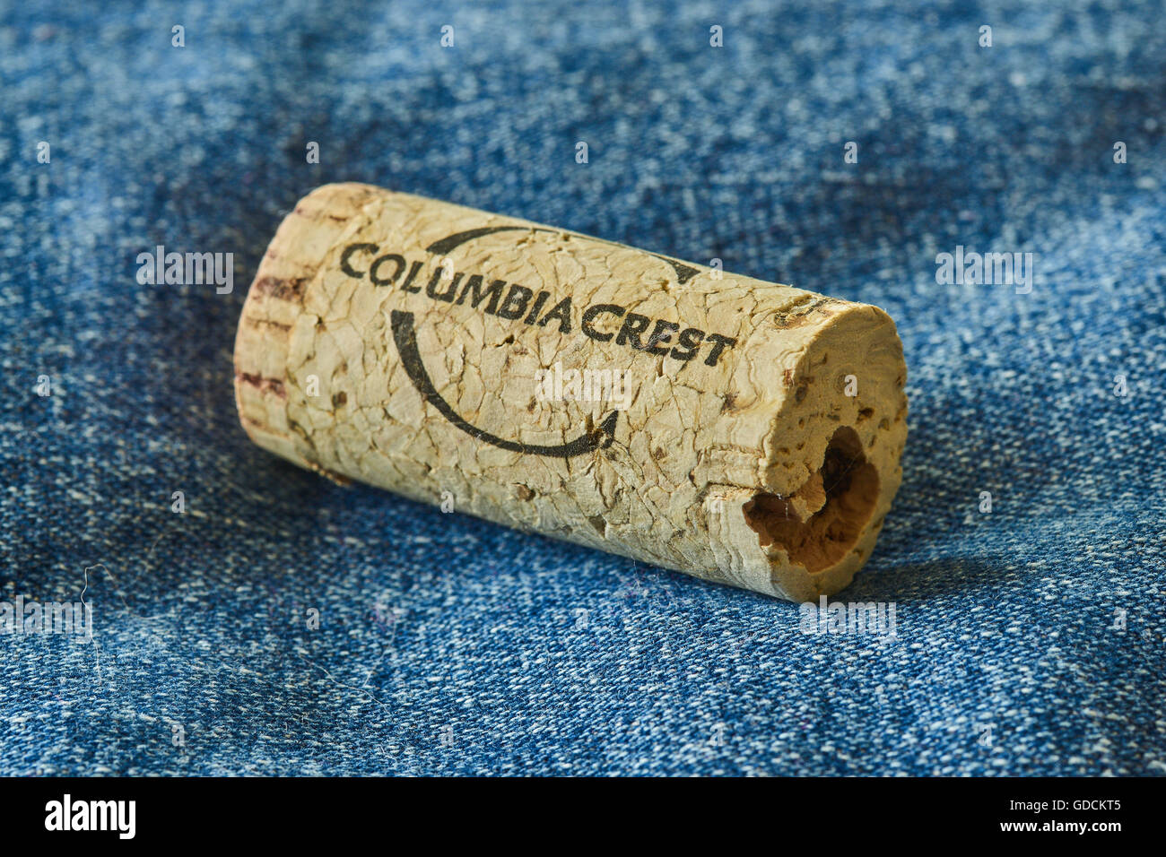Stimson Cellars US wine cork stopper Stock Photo
