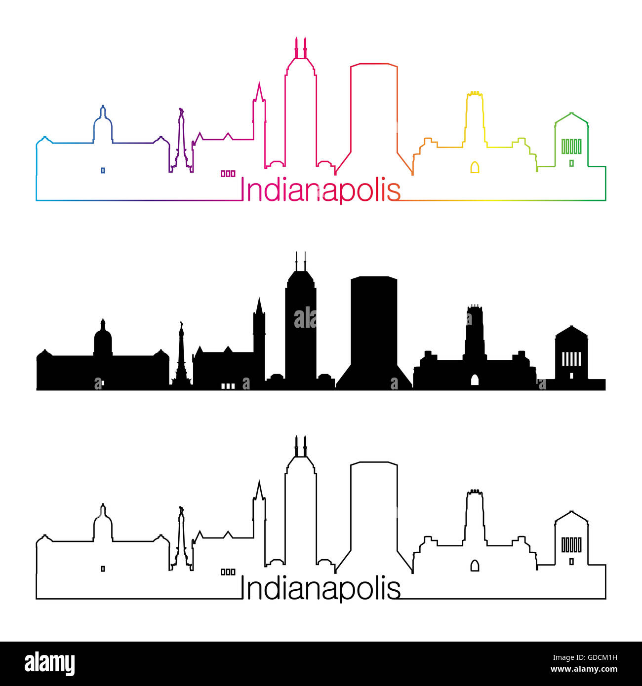 Downtown indianapolis indiana Cut Out Stock Images & Pictures Alamy