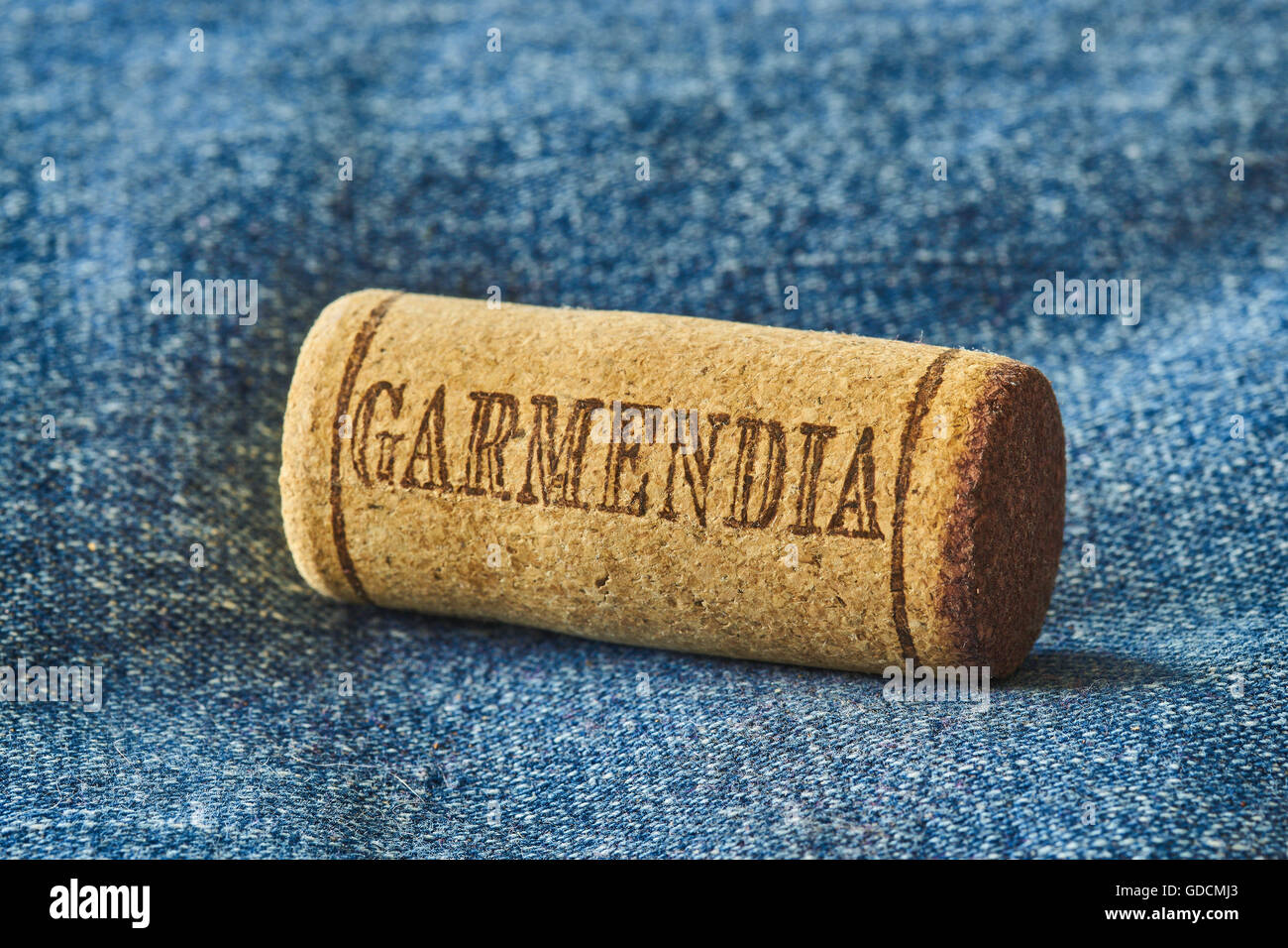 Garmendia organic spanish wine cork stopper Stock Photo