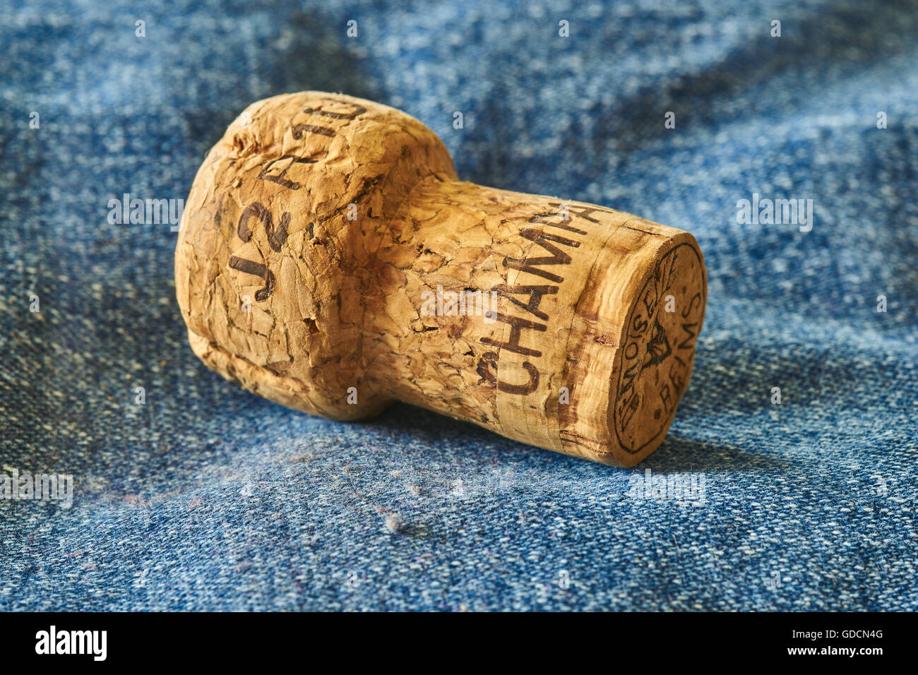 Champagne cork stopper Stock Photo