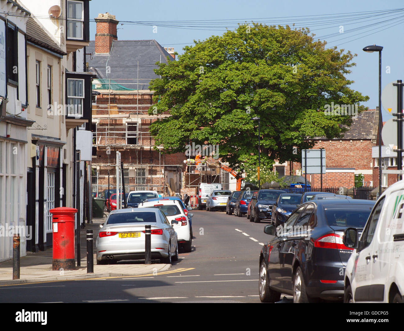 The streets and allay ways of the historic village of Tynemouth where