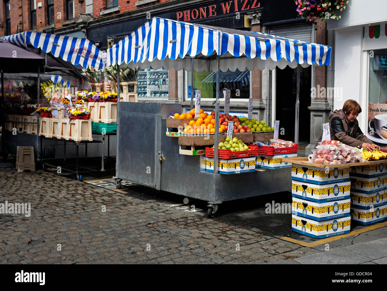 Famous Moore Street Market Dublin Ireland Stock Photo Alamy