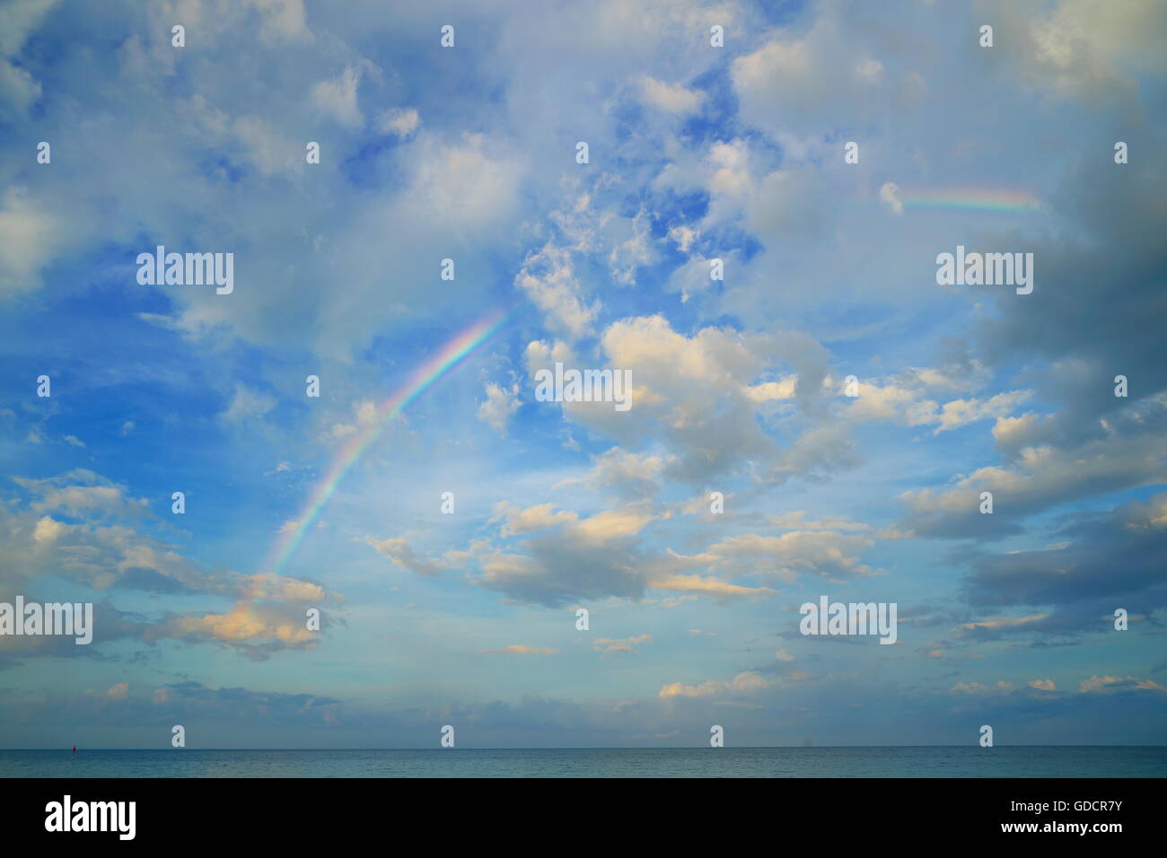 Rainbow over the ocean at Koh Samui, Thailand Stock Photo - Alamy