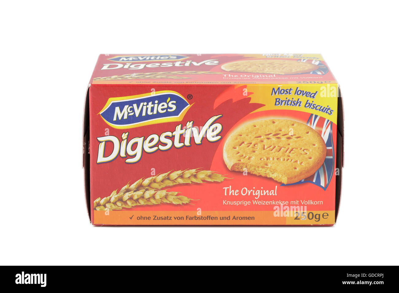 McVities Digestive biscuits German packet Stock Photo