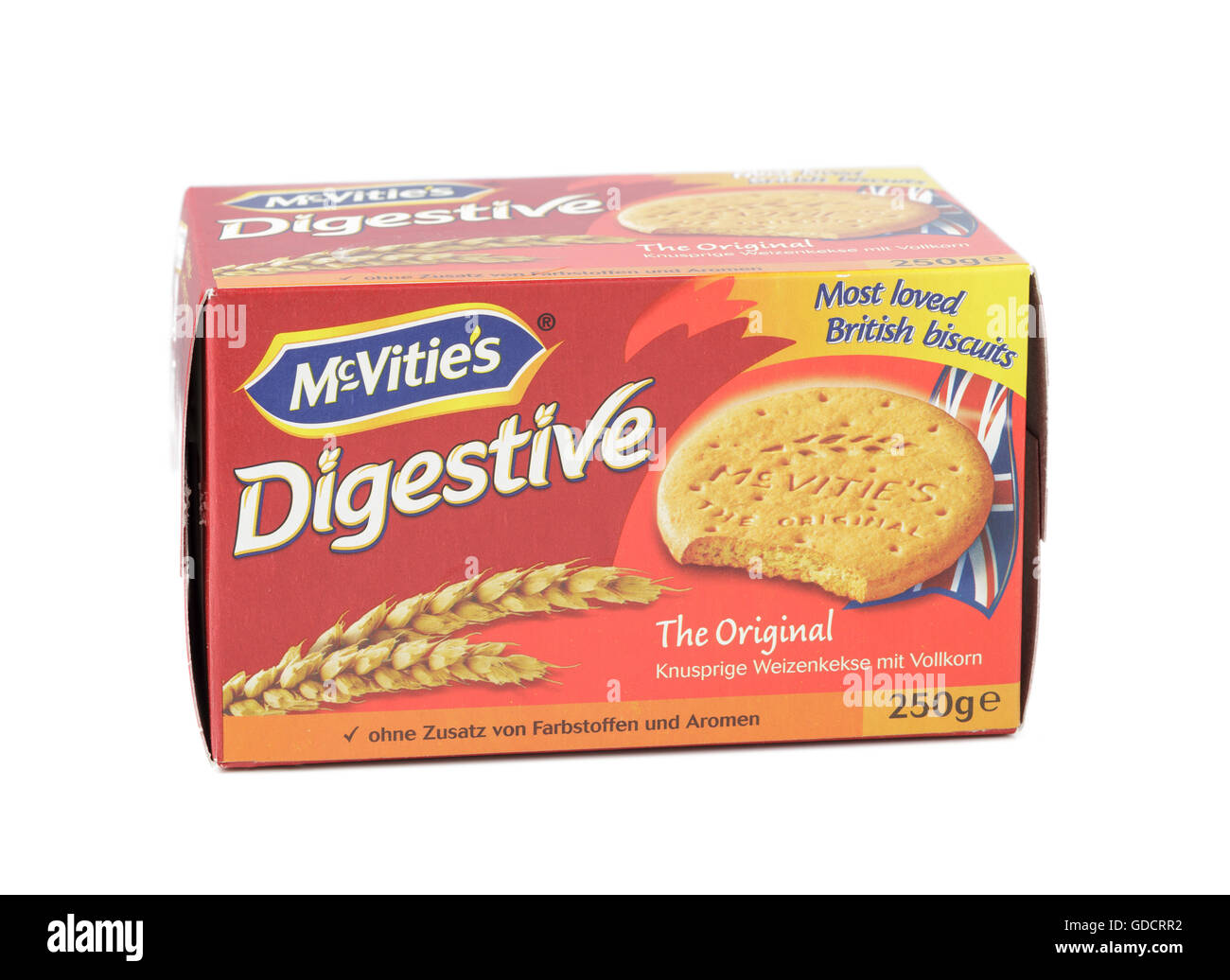 McVities Digestive biscuits German packet Stock Photo