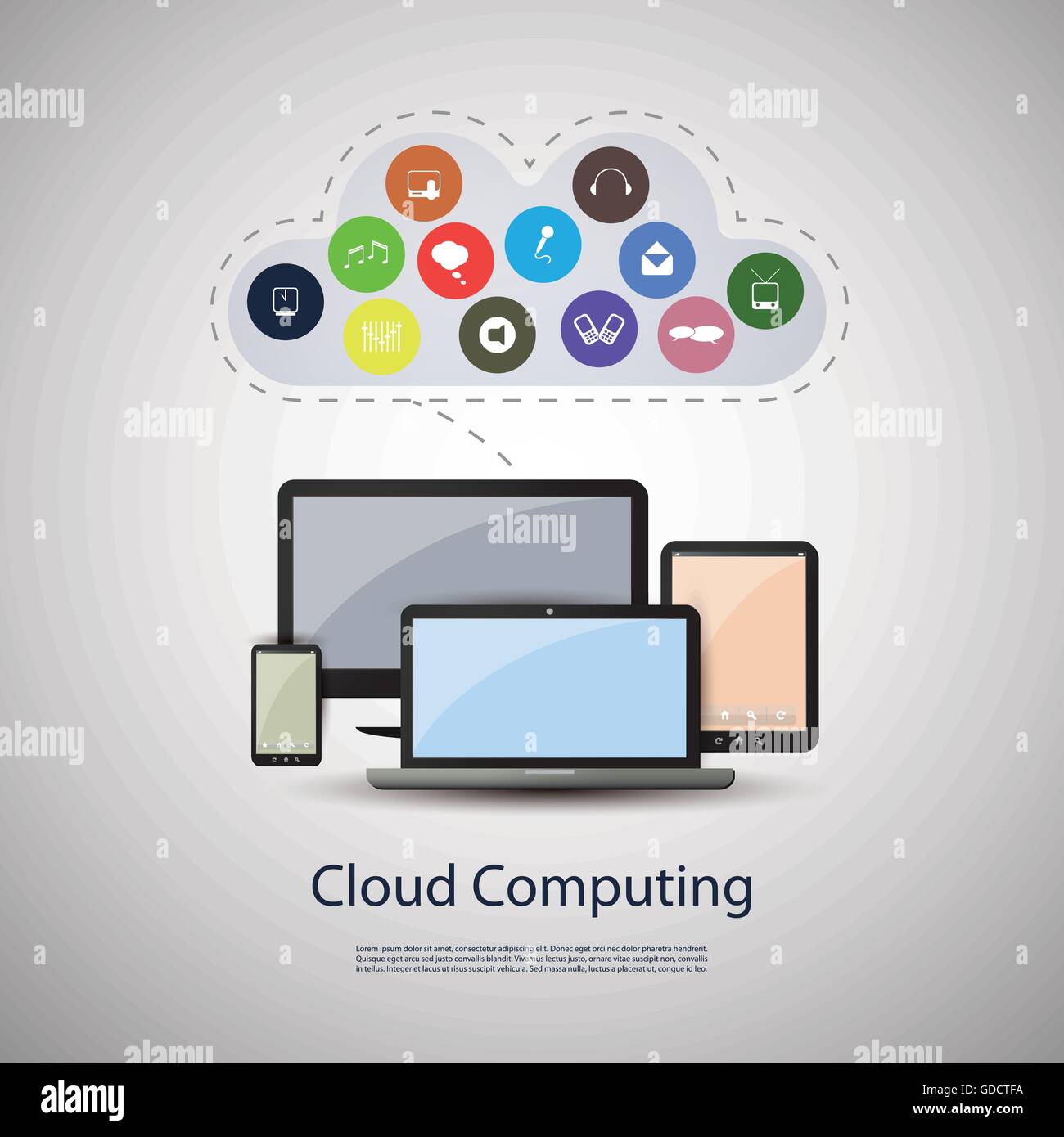Cloud Computing Concept Stock Vector Image & Art - Alamy
