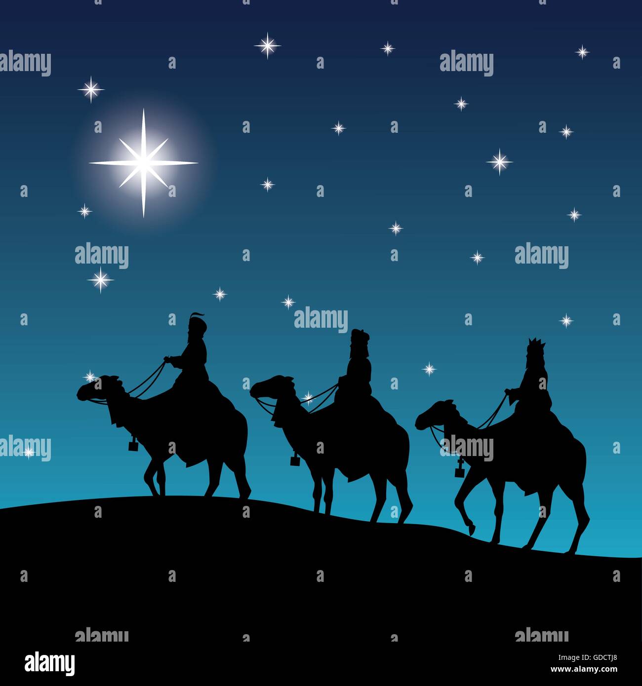 three wise men on camels icon. Vector graphic Stock Vector Image & Art ...