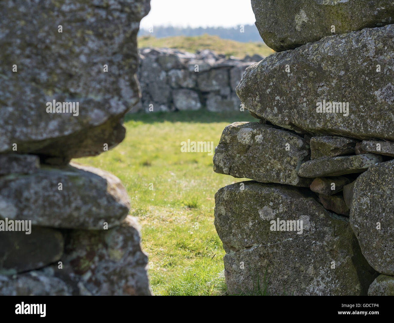 Edin's Hall Broch an iron age fort in the Scottish Borders, Scotland ...