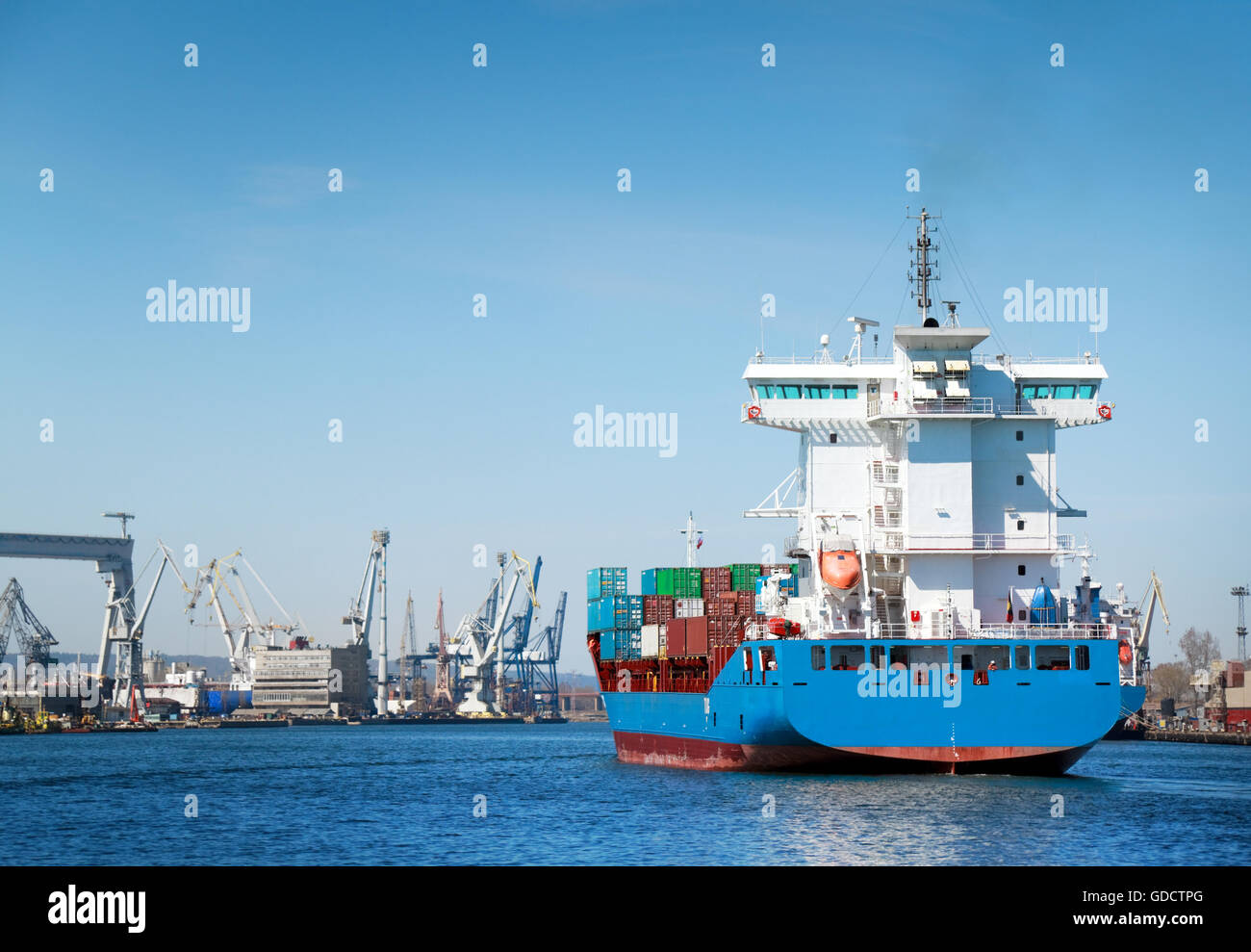 Container ship cargo Stock Photo