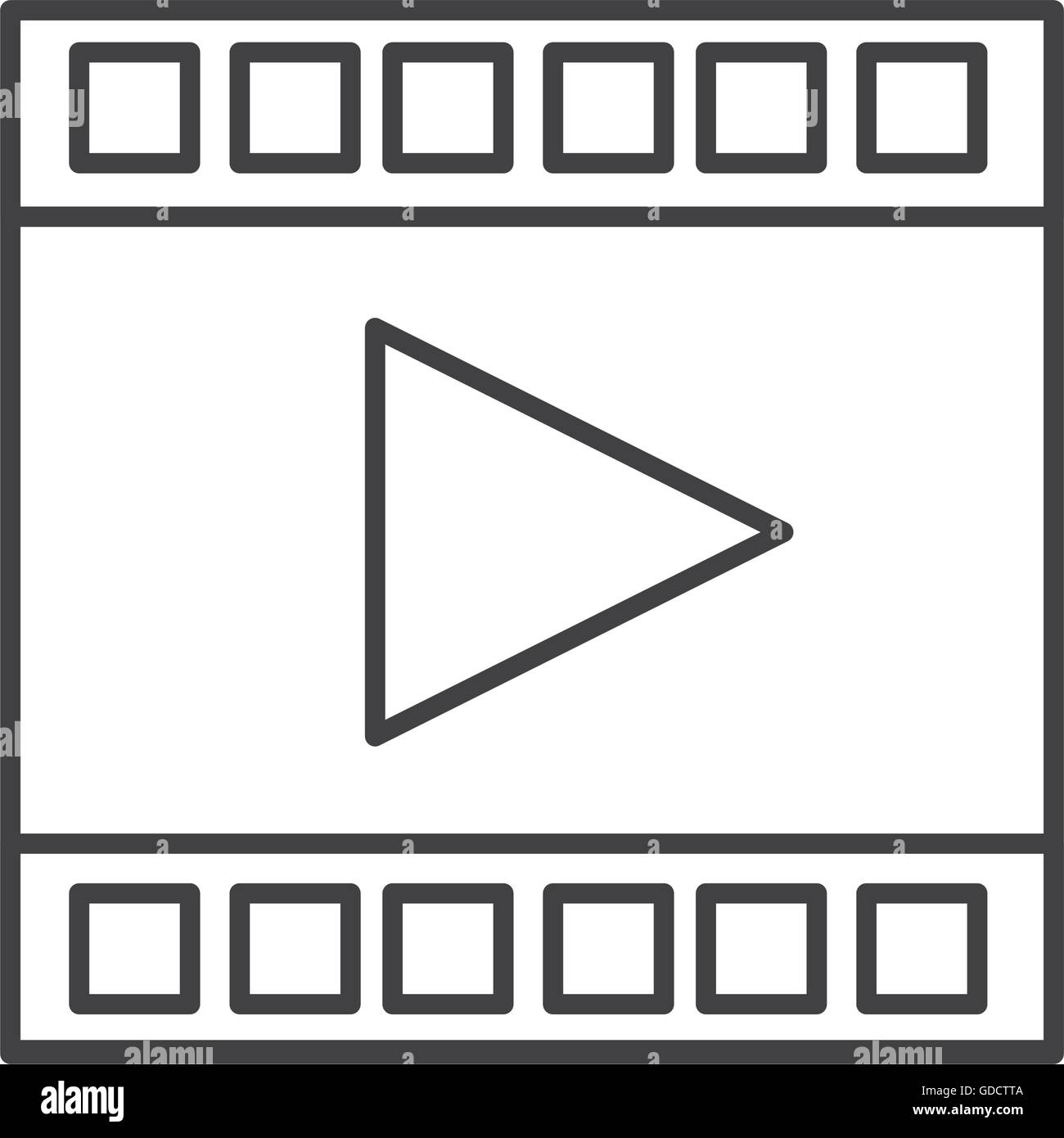 film strip with play icon Stock Vector Image & Art - Alamy