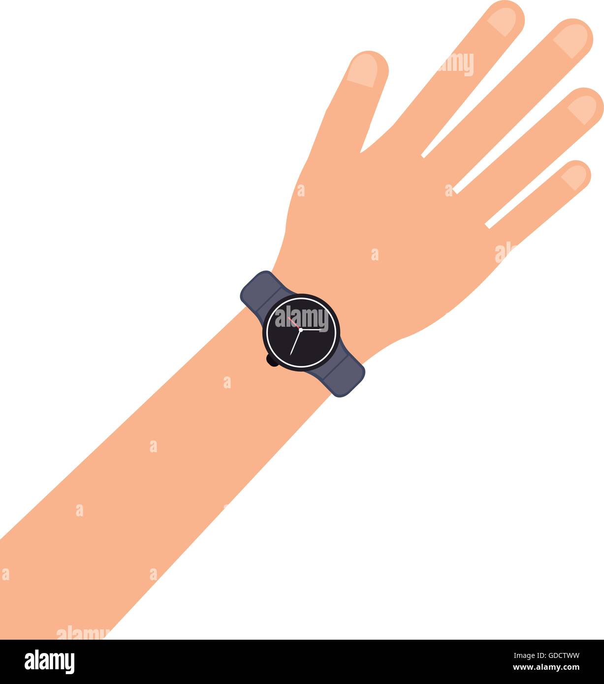hand with watch icon Stock Vector Image & Art - Alamy