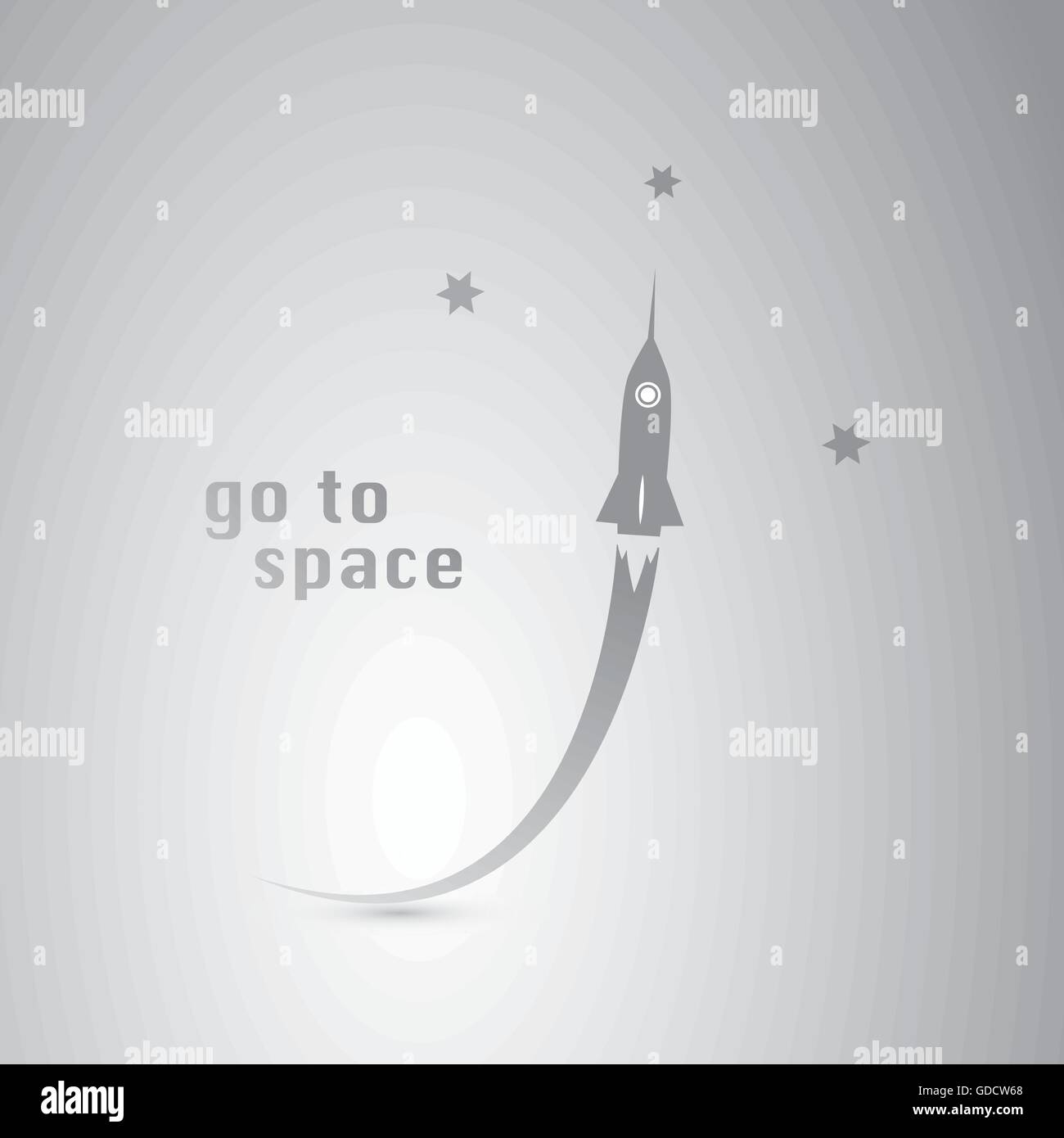 Go to Space Icon Stock Vector