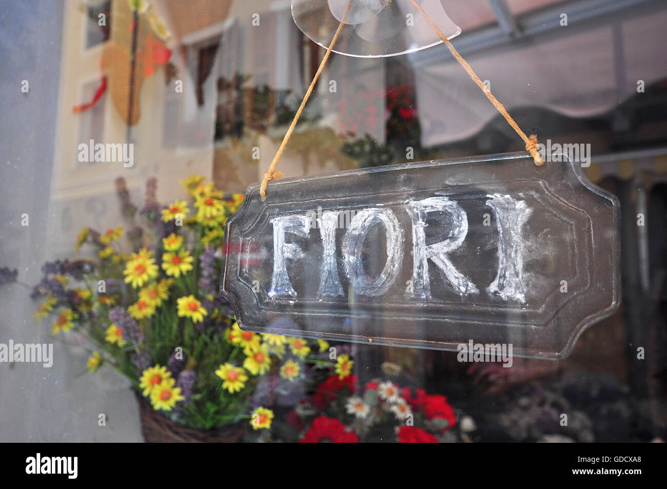 Italian flowers shop Stock Photo Alamy