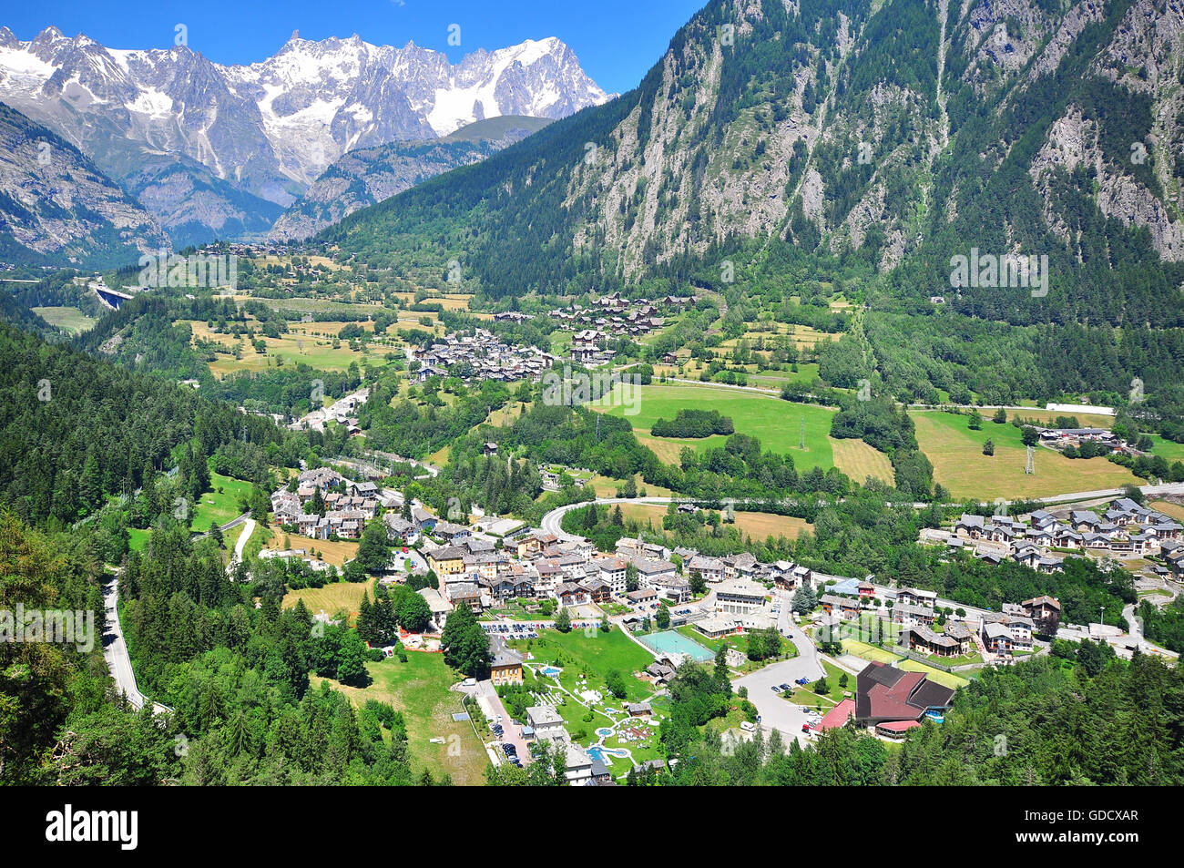 Italian landscape, Alps on summer Stock Photo