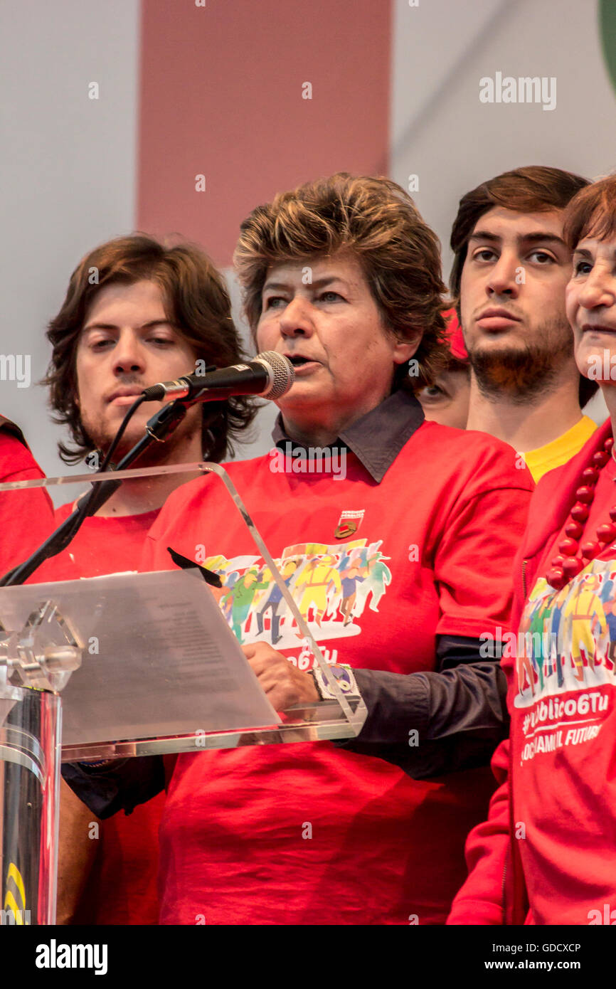 union secretary CGIL Camusso at the event for the rights of the civil service Stock Photo