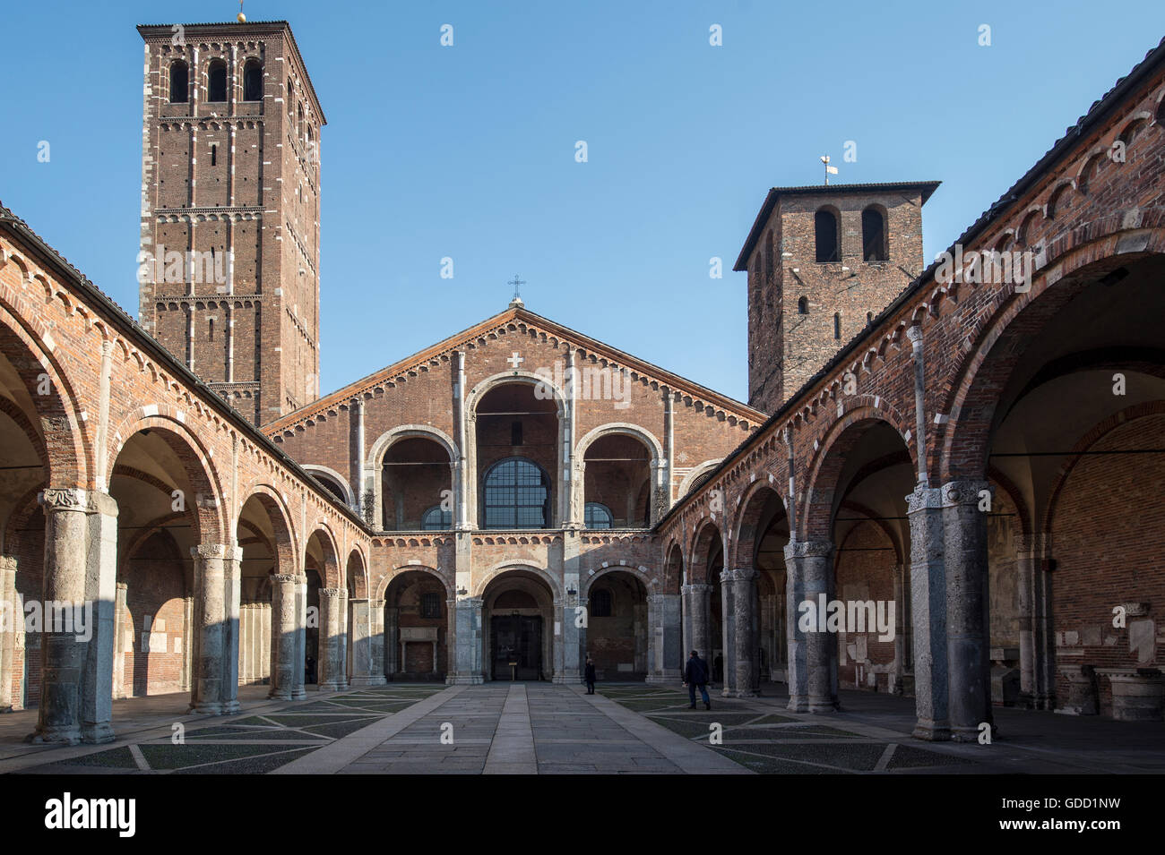 Italy, Lombardy, Milan, Sant'Ambrogio church Stock Photo