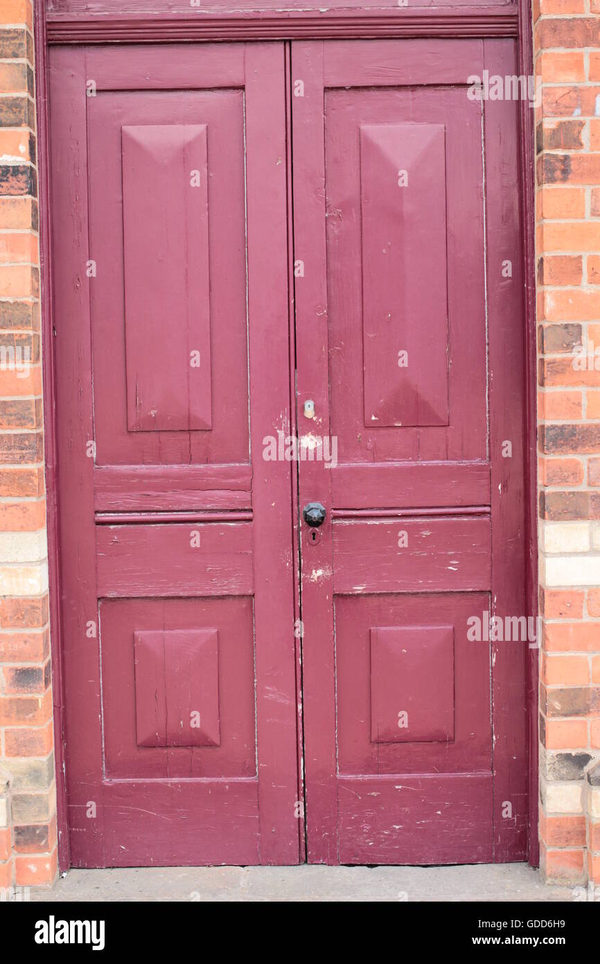 Shenton railway station doors Stock Photo