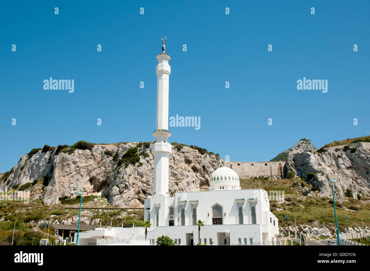 Ibrahim al Ibrahim Mosque - Gibraltar Stock Photo