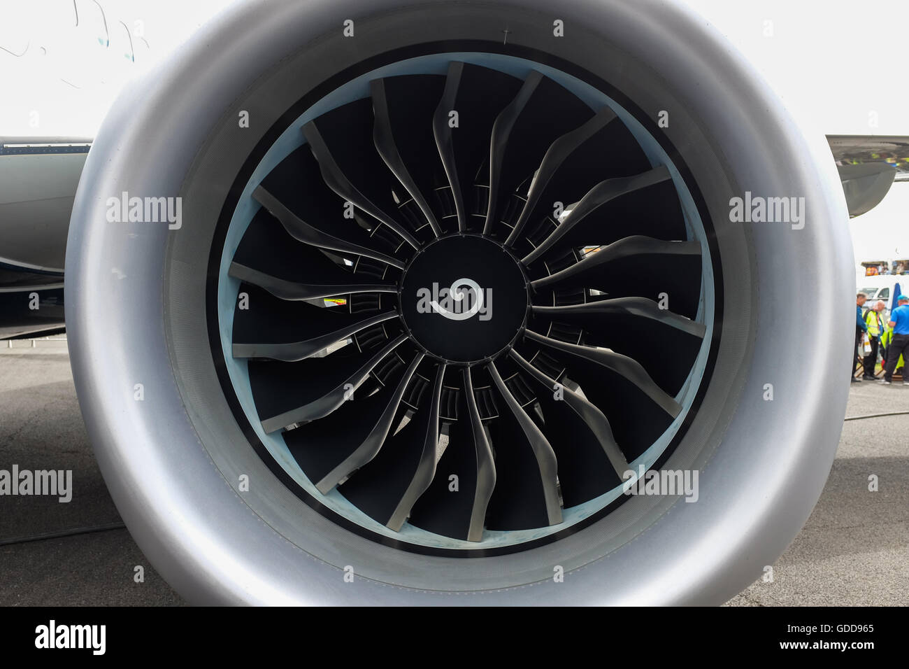 A Rolls-Royce jet engine. Stock Photo