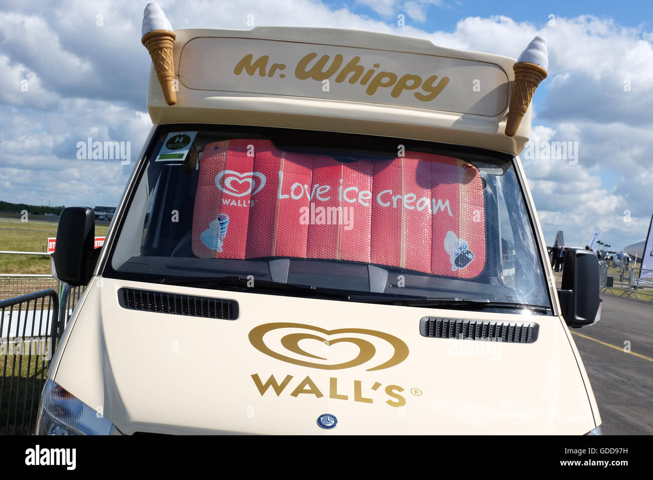 A 'Mr. Whippy' ice cream van. Stock Photo