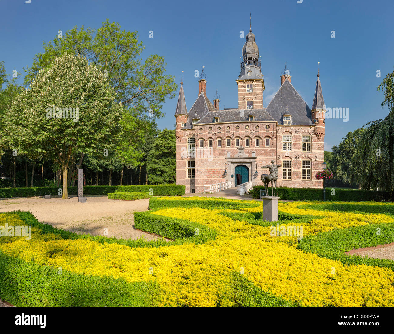 Wijchen,Gelderland,Museum,formal garden Stock Photo