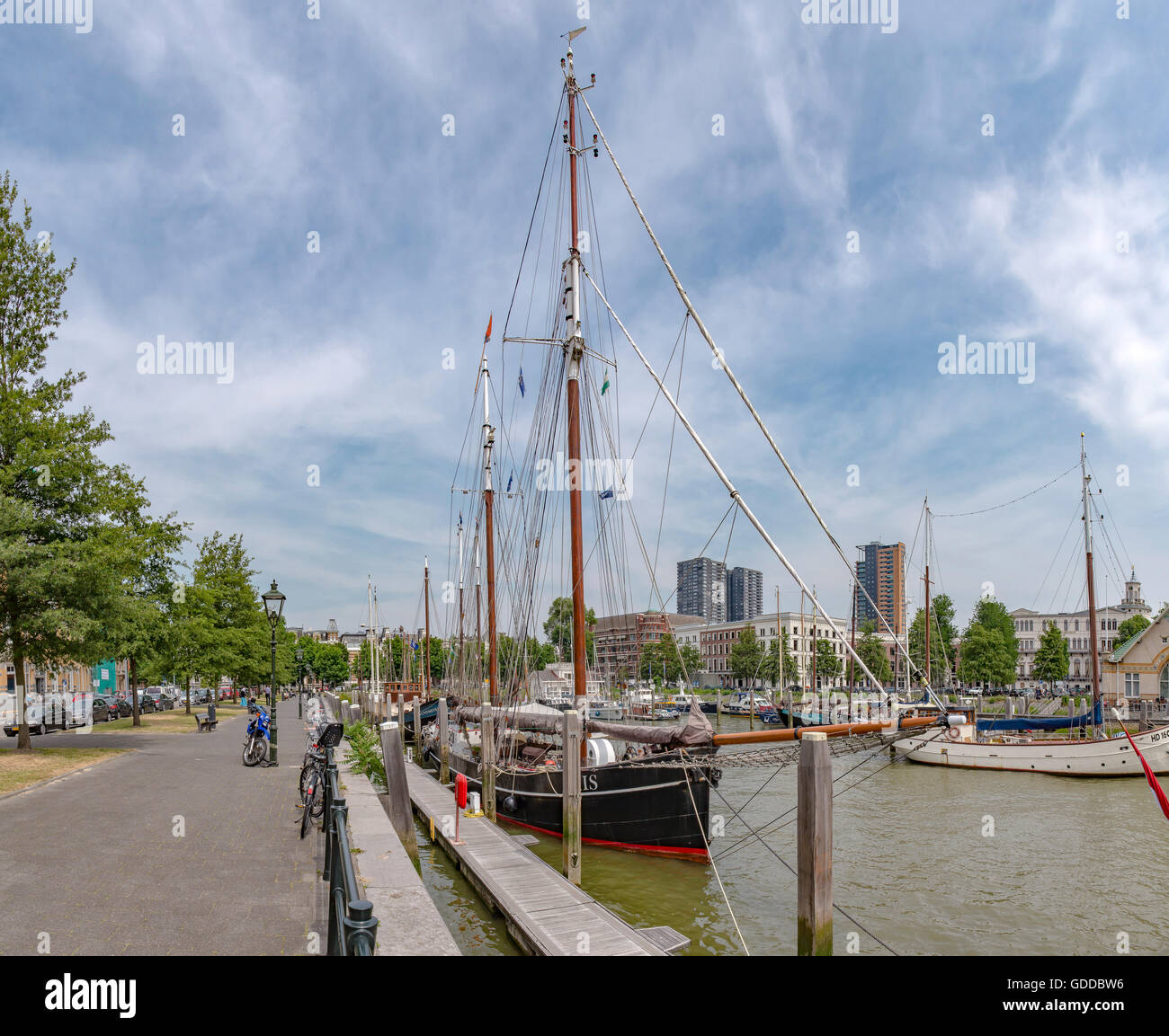 Rotterdam,Port called De Veerhaven Stock Photo