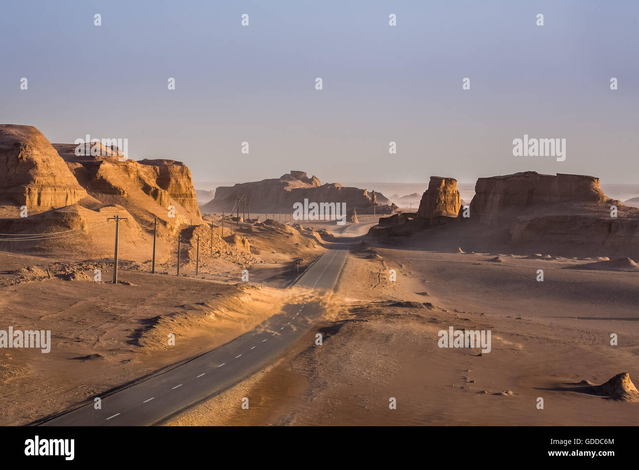 Iran,Near Kerman City,Kalout region. Stock Photo