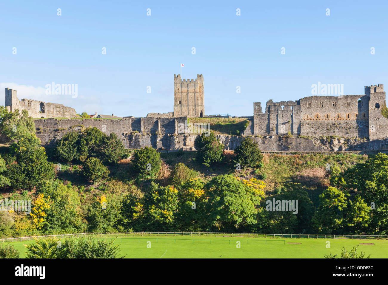 England,North Yorkshire,Richmond,Richmond Castle Stock Photo