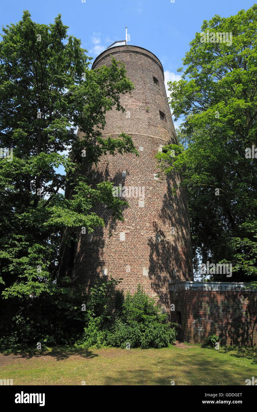 Mill tower in Geldern,Lower Rhine,North Rhine-Westphalia Stock Photo