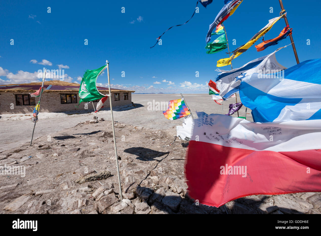 Salar de Uyuni,Bolivia,Altiplano,salt desert Stock Photo