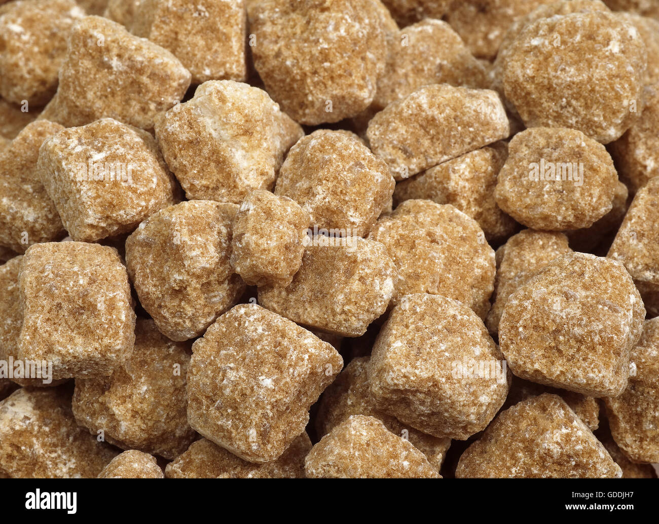 Brown Cube Sugar Stock Photo