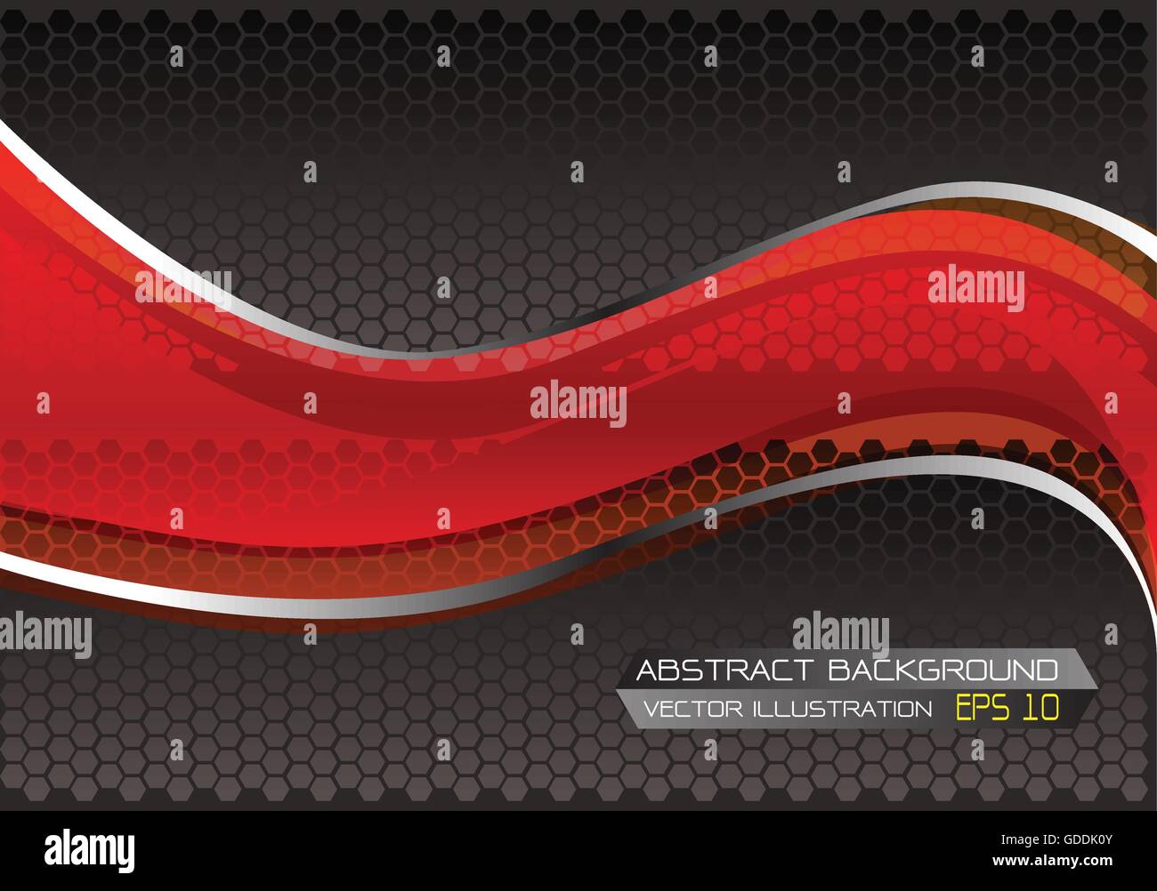 Abstract red background technology design vector illustration. Stock Vector