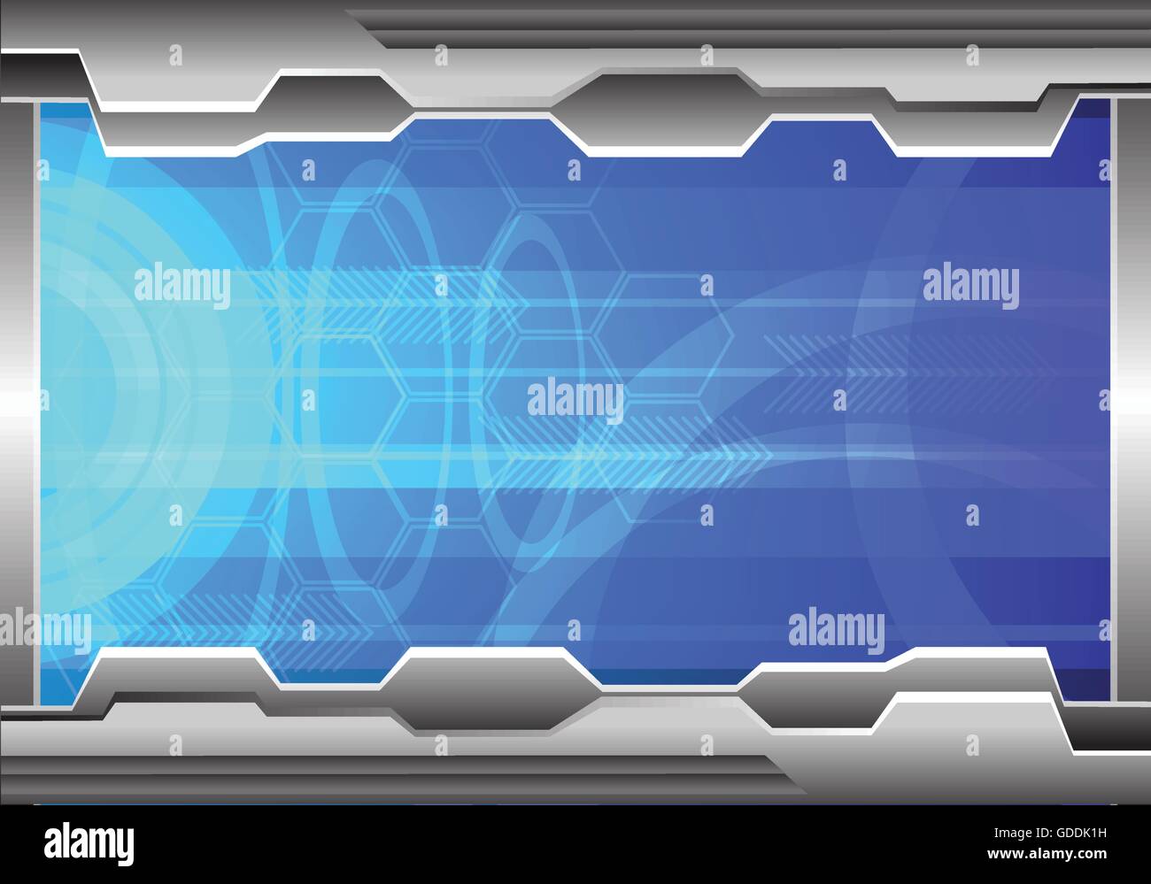 Technology blue energy background vector illustration. Stock Vector