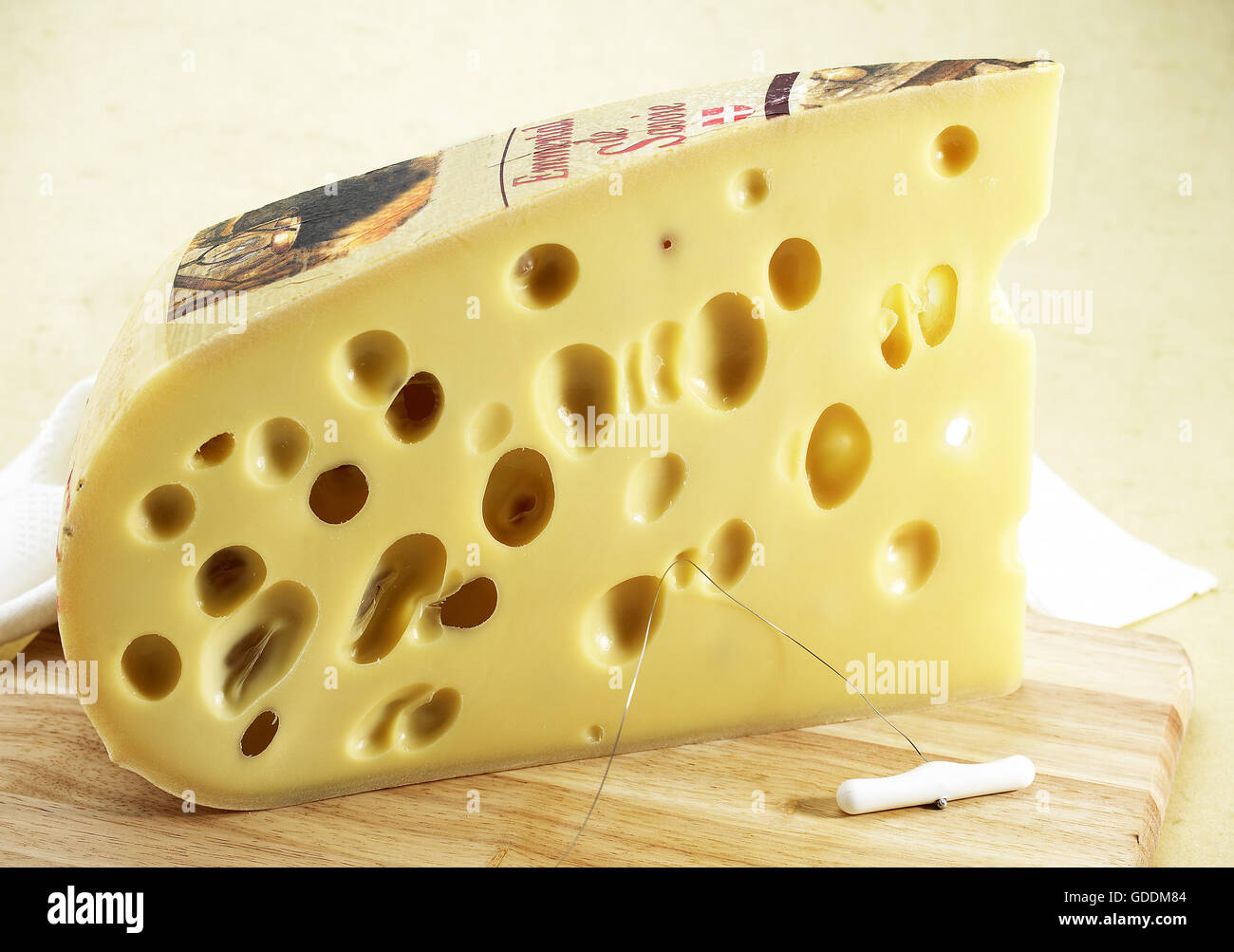 Emmental, French Cheese made from Cow's Milk Stock Photo Alamy