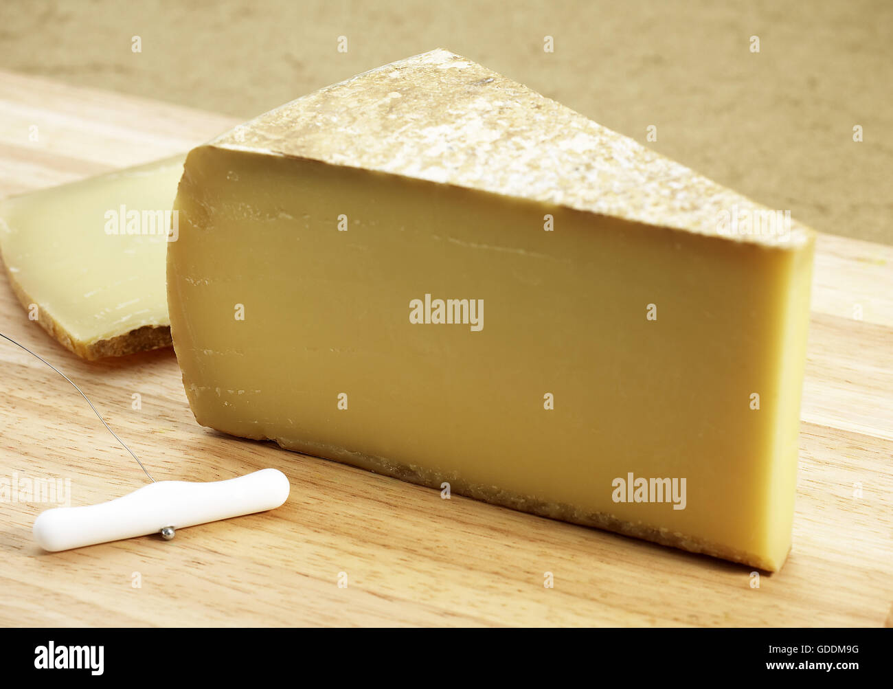 Comte, French Cheese made from Cow's Milk Stock Photo