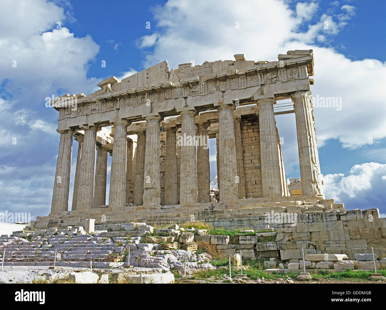 Acropolis Temple in Athens, Greece Stock Photo