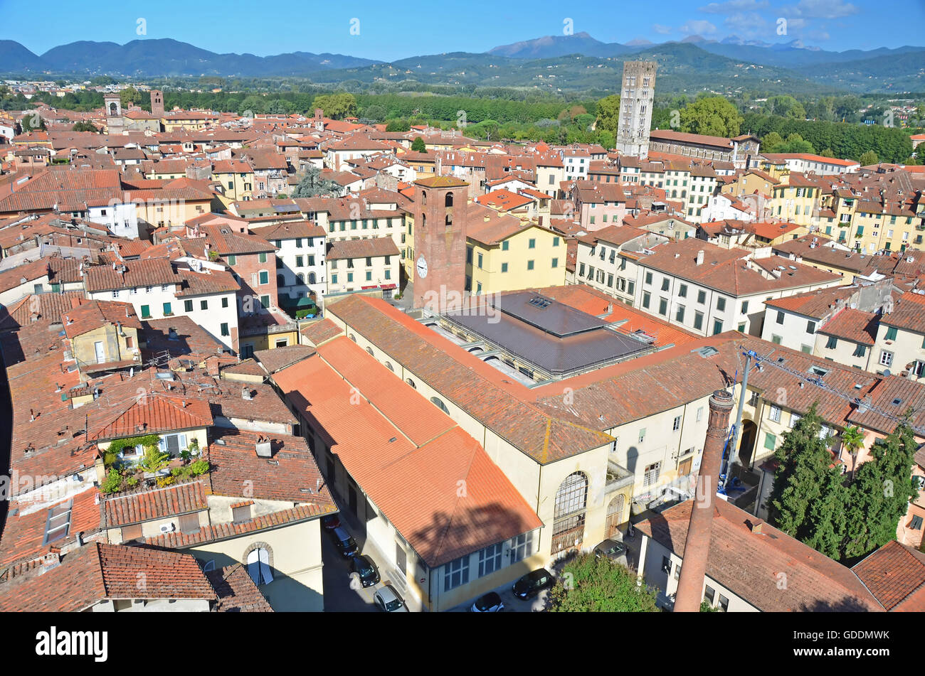 Medieval town birds eye view hi-res stock photography and images - Alamy