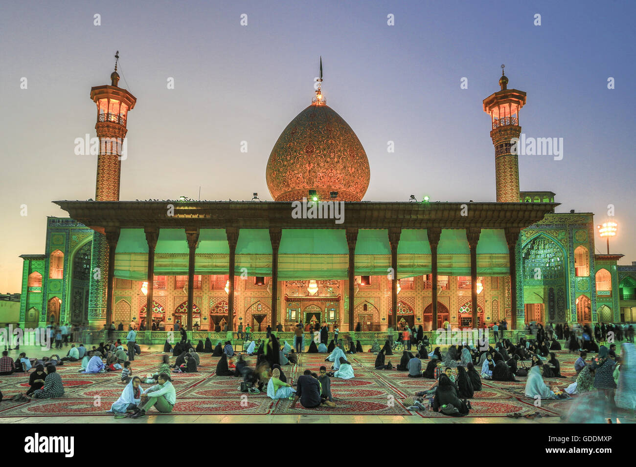 Iran,Shiraz City,Shah-e Cheragh Sanctuary Stock Photo
