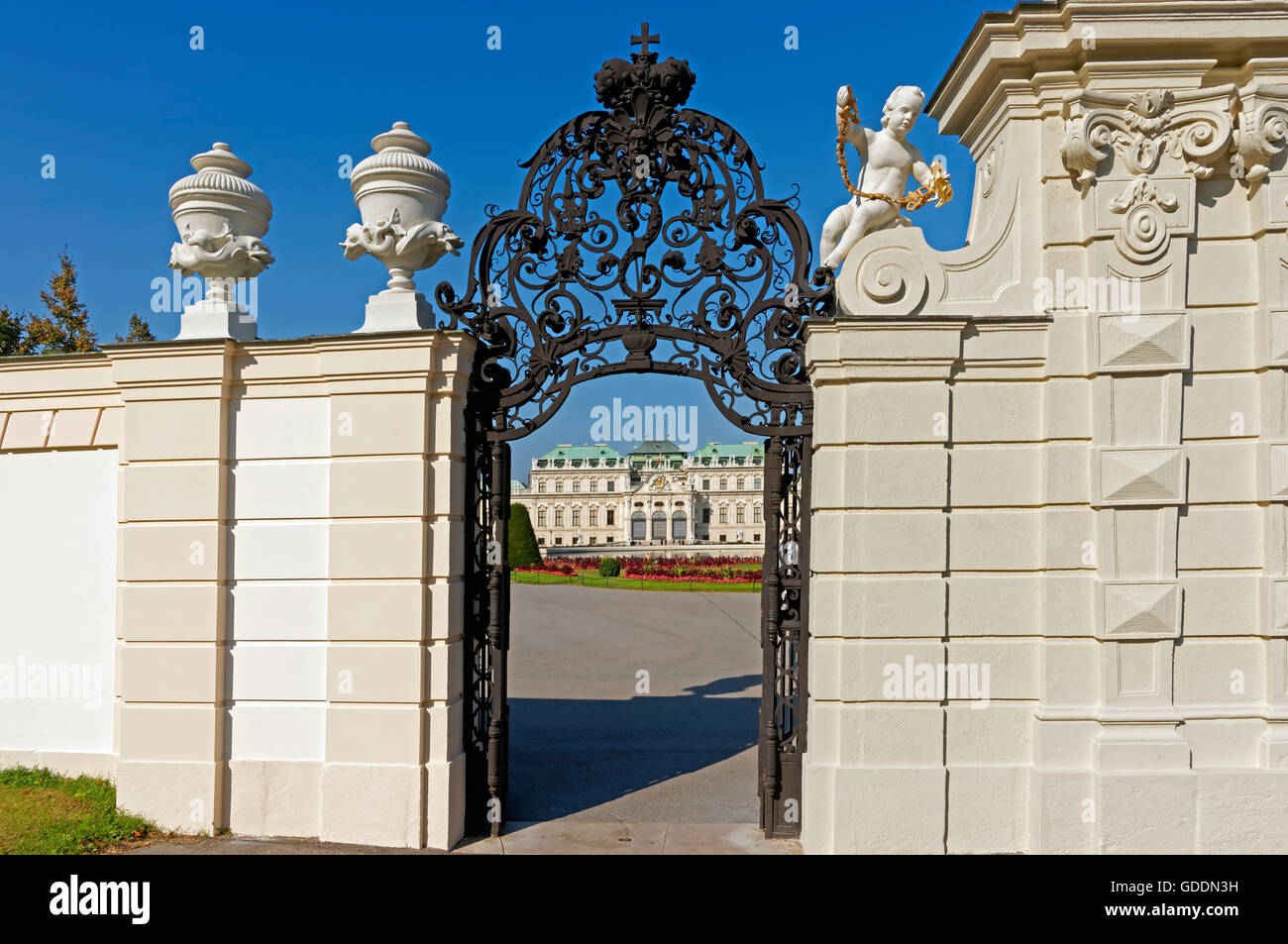 Castle,Belvedere,upper Belvedere,entrance,wall Stock Photo