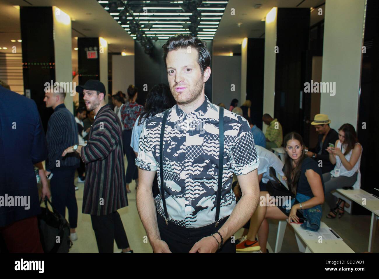 New York, NY, USA. 14th July, 2016. Mayer Hawthorne in attendance for Timo Weiland Men's Runway Show - Spring/Summer 2017, Cadillac House, New York, NY July 14, 2016. © Achim Harding/Everett Collection/Alamy Live News Stock Photo